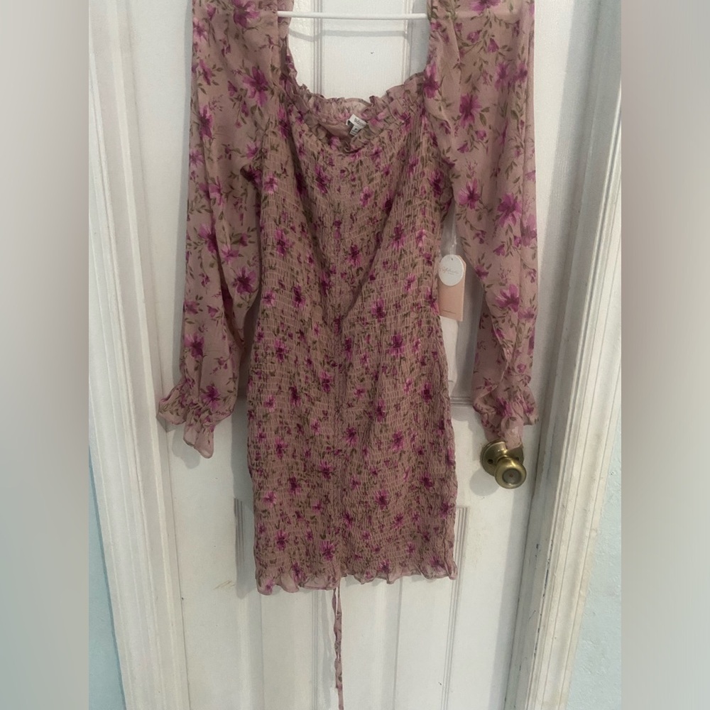 Pink Floral Dress